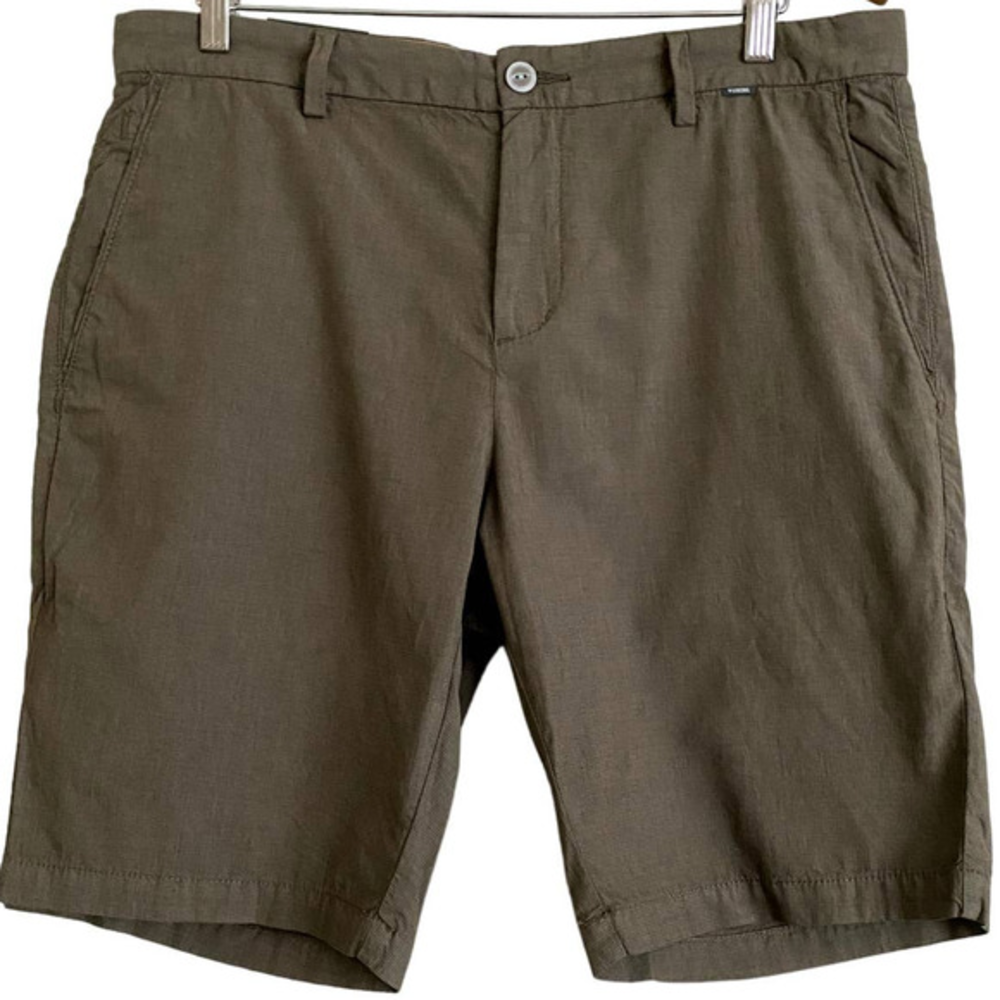 LINKSOUL Houndstooth Shorts-Size 35 Men-Color:Brown-NWT